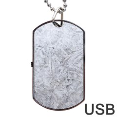 White Frost Dog Tag Usb Flash (one Side) by SomethingForEveryone