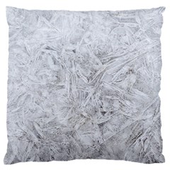 White Frost Large Cushion Case (one Side) by SomethingForEveryone