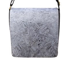 White Frost Flap Closure Messenger Bag (l) by SomethingForEveryone