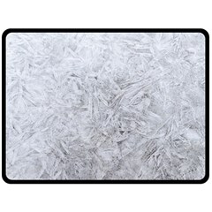 White Frost Double Sided Fleece Blanket (large)  by SomethingForEveryone