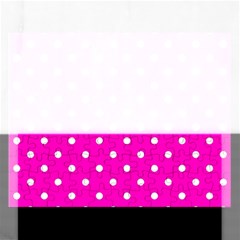 1950 Hello Pink White Dots Rectangular Jigsaw Puzzl by SomethingForEveryone