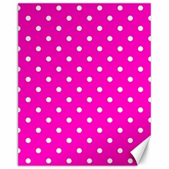 1950 Hello Pink White Dots Canvas 16  X 20  by SomethingForEveryone