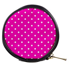 1950 Hello Pink White Dots Mini Makeup Bag by SomethingForEveryone