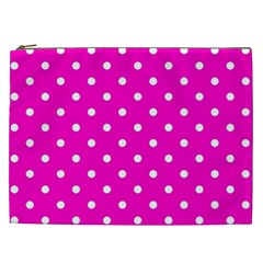 1950 Hello Pink White Dots Cosmetic Bag (xxl) by SomethingForEveryone