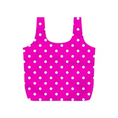 1950 Hello Pink White Dots Full Print Recycle Bag (s) by SomethingForEveryone