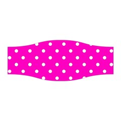 1950 Hello Pink White Dots Stretchable Headband by SomethingForEveryone