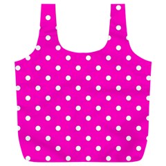 1950 Hello Pink White Dots Full Print Recycle Bag (xxxl) by SomethingForEveryone