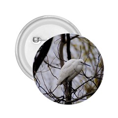 White Egret 2 25  Buttons by SomethingForEveryone