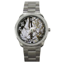 White Egret Sport Metal Watch