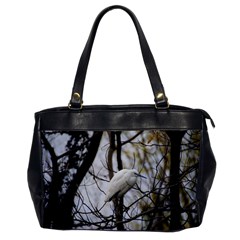 White Egret Oversize Office Handbag