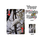 White Egret Playing Cards 54 Designs (Mini) Front - Heart2