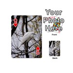 White Egret Playing Cards 54 Designs (Mini) Front - HeartQ