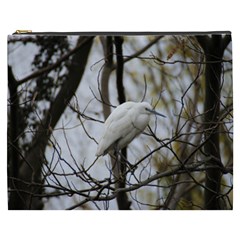 White Egret Cosmetic Bag (xxxl) by SomethingForEveryone