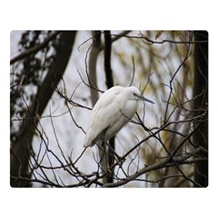 White Egret Double Sided Flano Blanket (large)  by SomethingForEveryone