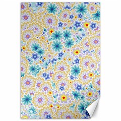 Flower Bomb 2 Canvas 12  X 18  by PatternFactory