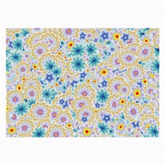 Flower Bomb 2 Large Glasses Cloth (2 Sides) by PatternFactory