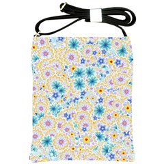 Flower Bomb 2 Shoulder Sling Bag by PatternFactory