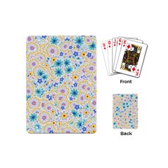 Flower Bomb 2 Playing Cards Single Design (mini) by PatternFactory