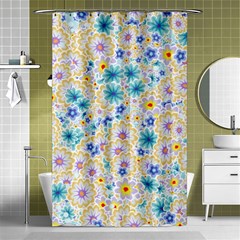 Flower Bomb 2 Shower Curtain 48  X 72  (small)  by PatternFactory