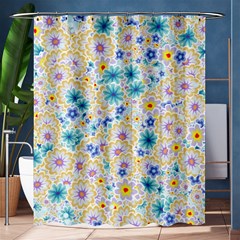 Flower Bomb 2 Shower Curtain 60  X 72  (medium)  by PatternFactory