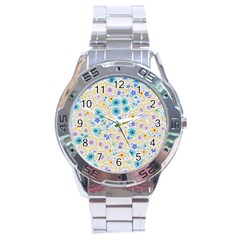 Flower Bomb 2 Stainless Steel Analogue Watch by PatternFactory