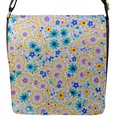 Flower Bomb 2 Flap Closure Messenger Bag (s)