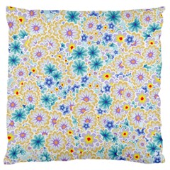 Flower Bomb 2 Large Flano Cushion Case (two Sides) by PatternFactory