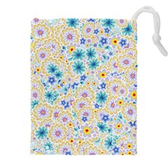 Flower Bomb 2 Drawstring Pouch (5xl) by PatternFactory