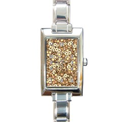 Flower Bomb 3b Rectangle Italian Charm Watch by PatternFactory