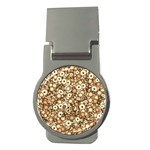 Flower Bomb 3b Money Clips (Round)  Front