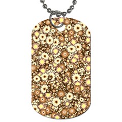 Flower Bomb 3b Dog Tag (one Side) by PatternFactory