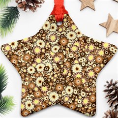 Flower Bomb 3b Star Ornament (two Sides) by PatternFactory