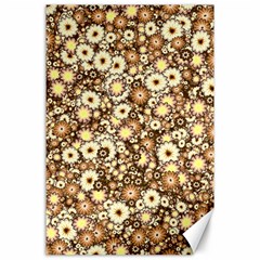 Flower Bomb 3b Canvas 24  X 36  by PatternFactory