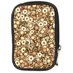 Flower Bomb 3b Compact Camera Leather Case by PatternFactory