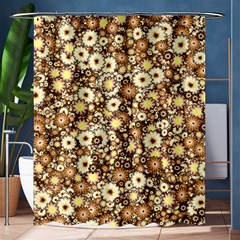 Flower Bomb 3b Shower Curtain 60  X 72  (medium)  by PatternFactory