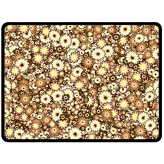 Flower Bomb 3b Double Sided Fleece Blanket (large)  by PatternFactory