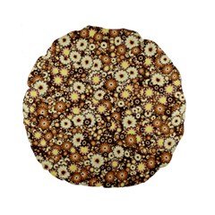 Flower Bomb 3b Standard 15  Premium Flano Round Cushions by PatternFactory