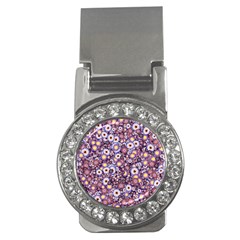 Flower Bomb 3 Money Clips (cz)  by PatternFactory