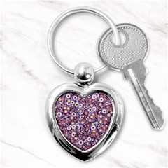 Flower Bomb 3 Key Chain (heart) by PatternFactory