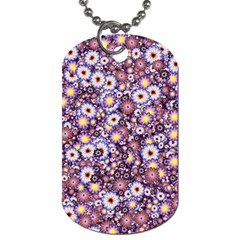 Flower Bomb 3 Dog Tag (one Side) by PatternFactory