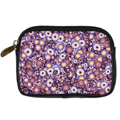 Flower Bomb 3 Digital Camera Leather Case by PatternFactory