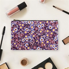 Flower Bomb 3 Cosmetic Bag (medium) by PatternFactory