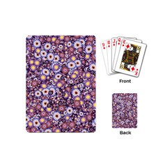 Flower Bomb 3 Playing Cards Single Design (mini) by PatternFactory