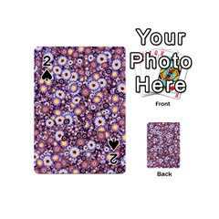 Flower Bomb 3 Playing Cards 54 Designs (mini) by PatternFactory