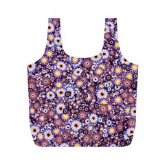 Flower Bomb 3 Full Print Recycle Bag (m) by PatternFactory