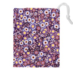 Flower Bomb 3 Drawstring Pouch (5xl) by PatternFactory