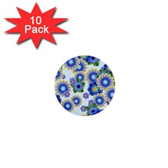 Flower Bomb 7 1  Mini Buttons (10 Pack)  by PatternFactory