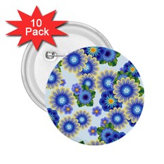 Flower Bomb 7 2 25  Buttons (10 Pack)  by PatternFactory