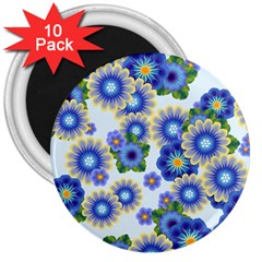 Flower Bomb 7 3  Magnets (10 Pack)  by PatternFactory