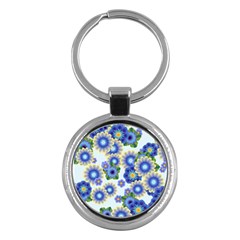 Flower Bomb 7 Key Chain (round)